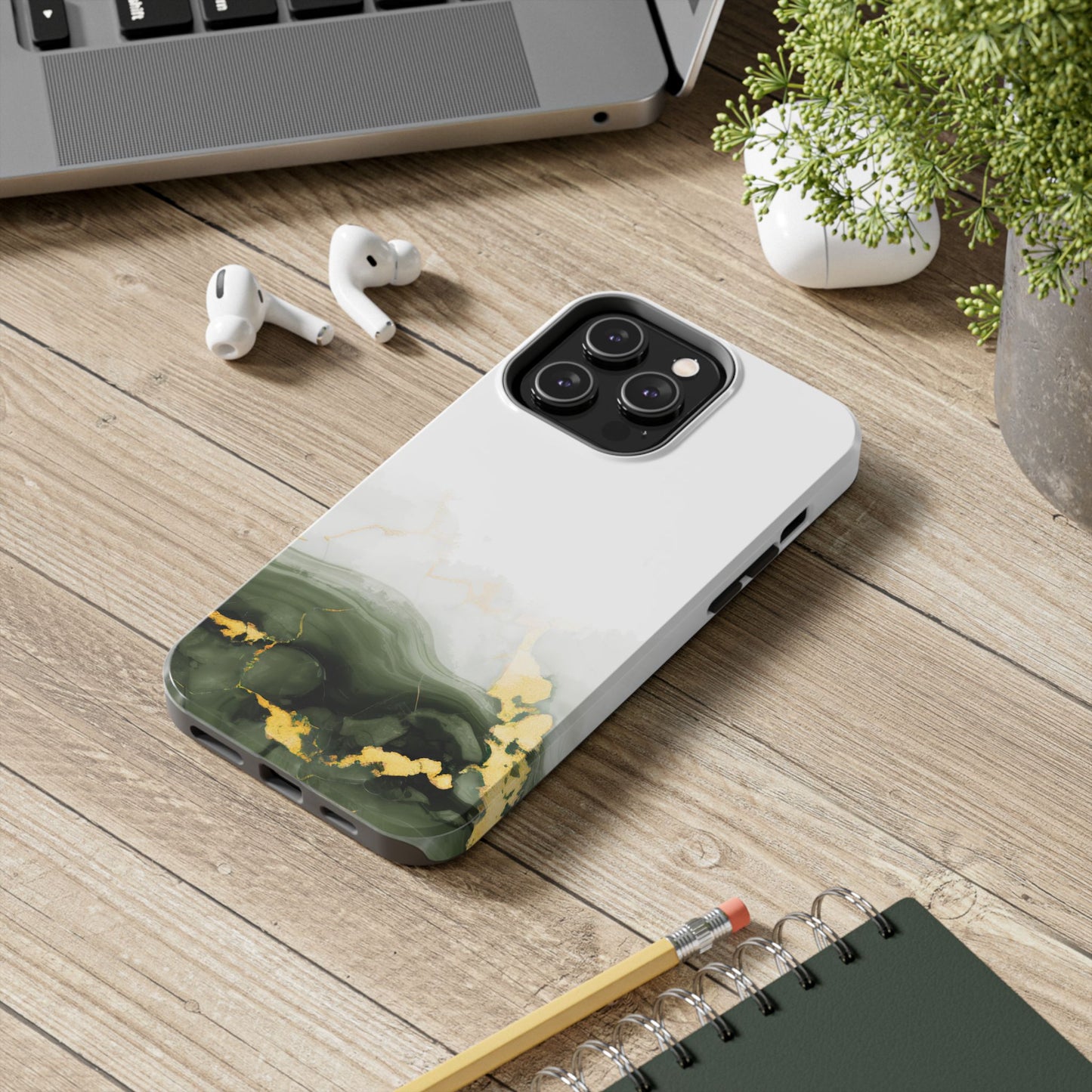 Green Marble Tough Phone Case