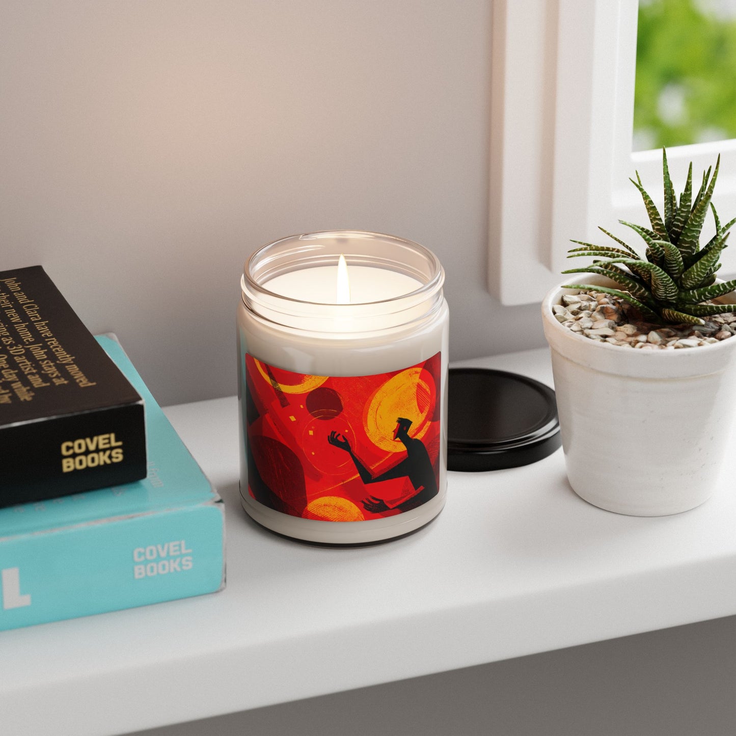 The Weight of Suns – Bold Abstract Soy Candle for Creatives & Dreamers | Aromatherapy Gift, Energetic Decor, Relaxation Ritual, Unique Wedding Favor