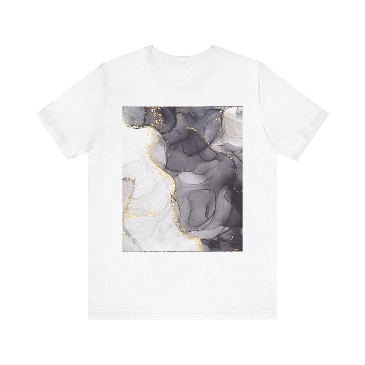 Gold Marble Pattern T-Shirt