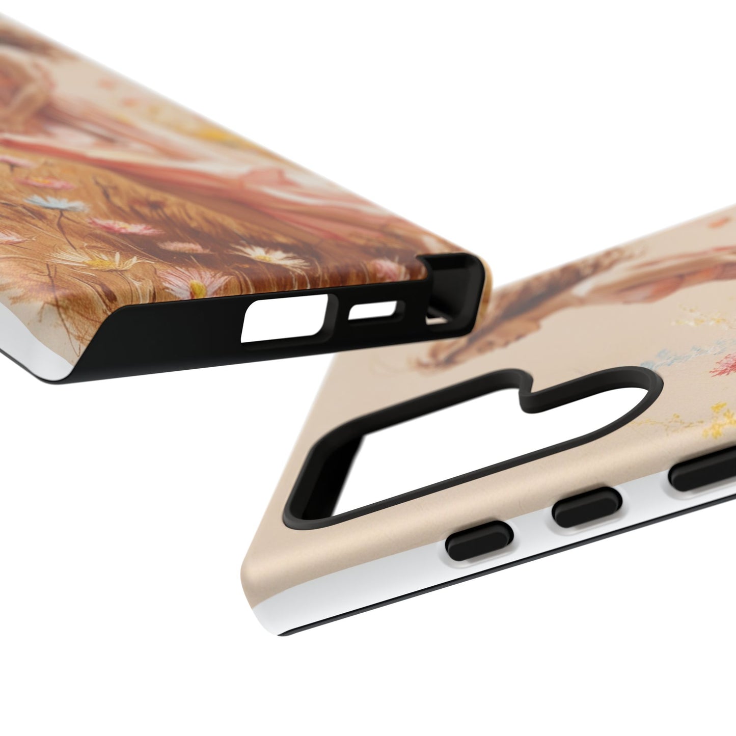 Phone Case - Vintage Woman Art Tough Case - Shockproof Matte & Glossy Finish