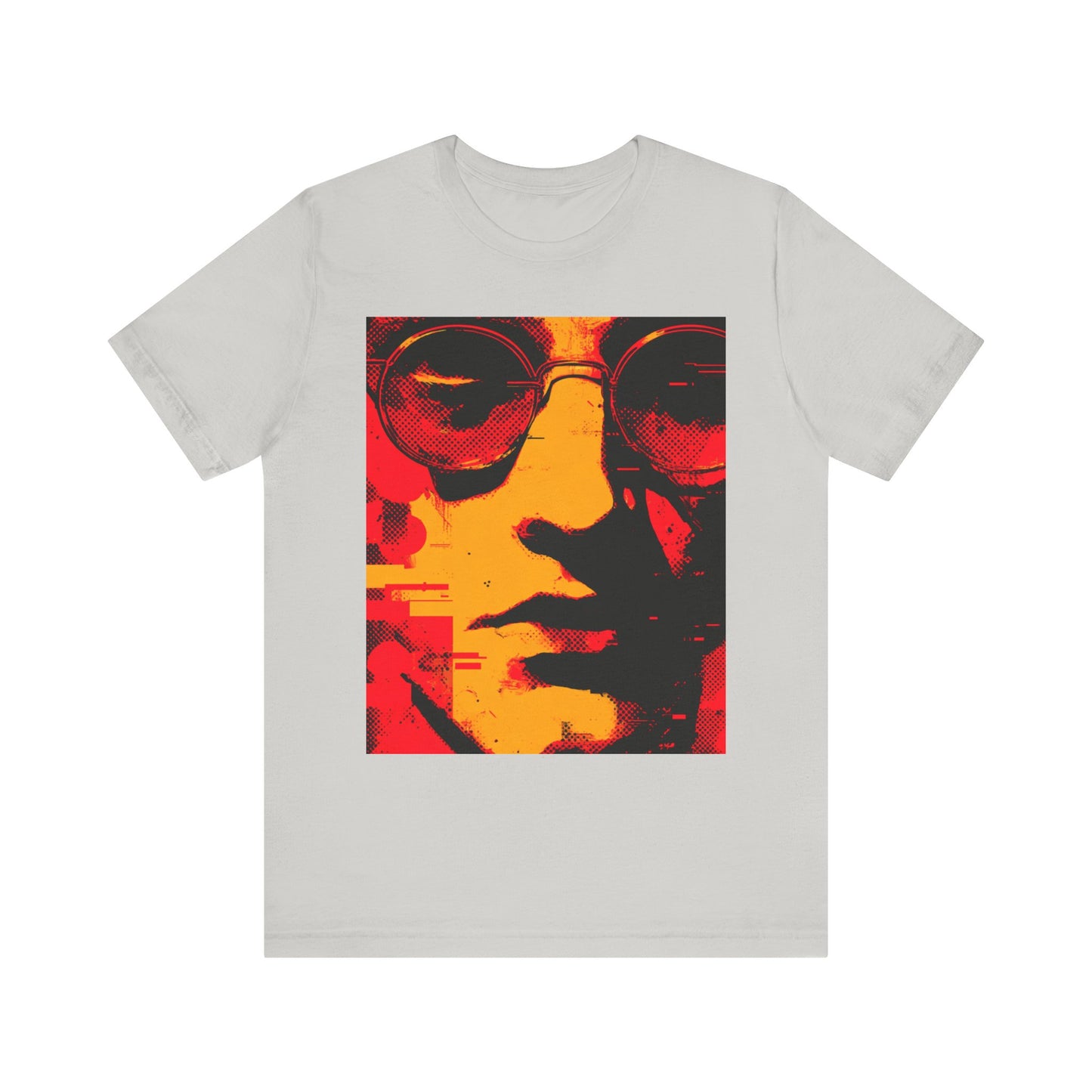 Glitched Philosopher – Techno Rebel Tee | Vibrant Graphic Tee, Casual Wear, Music Lover Gift, Unisex Fashion, Artistic T-Shirt, Throwback Style