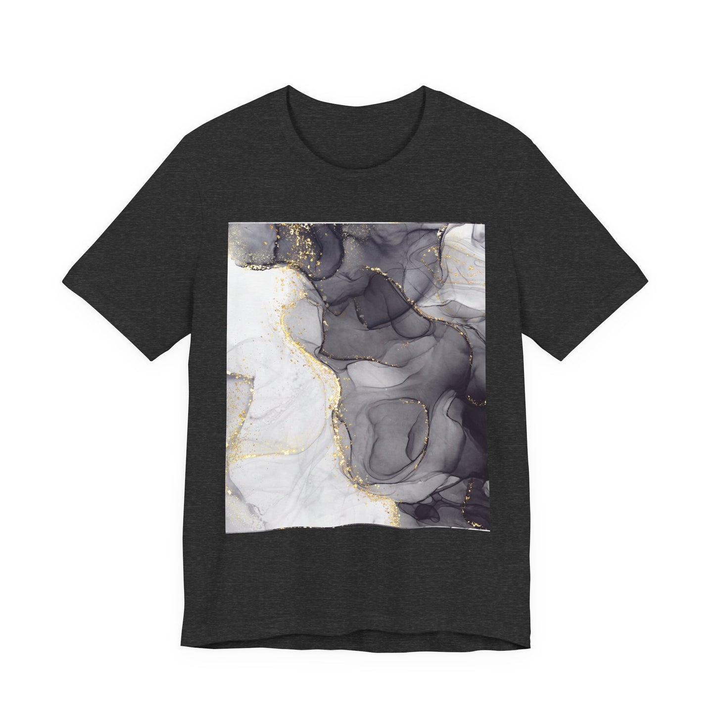 Gold Marble Pattern T-Shirt