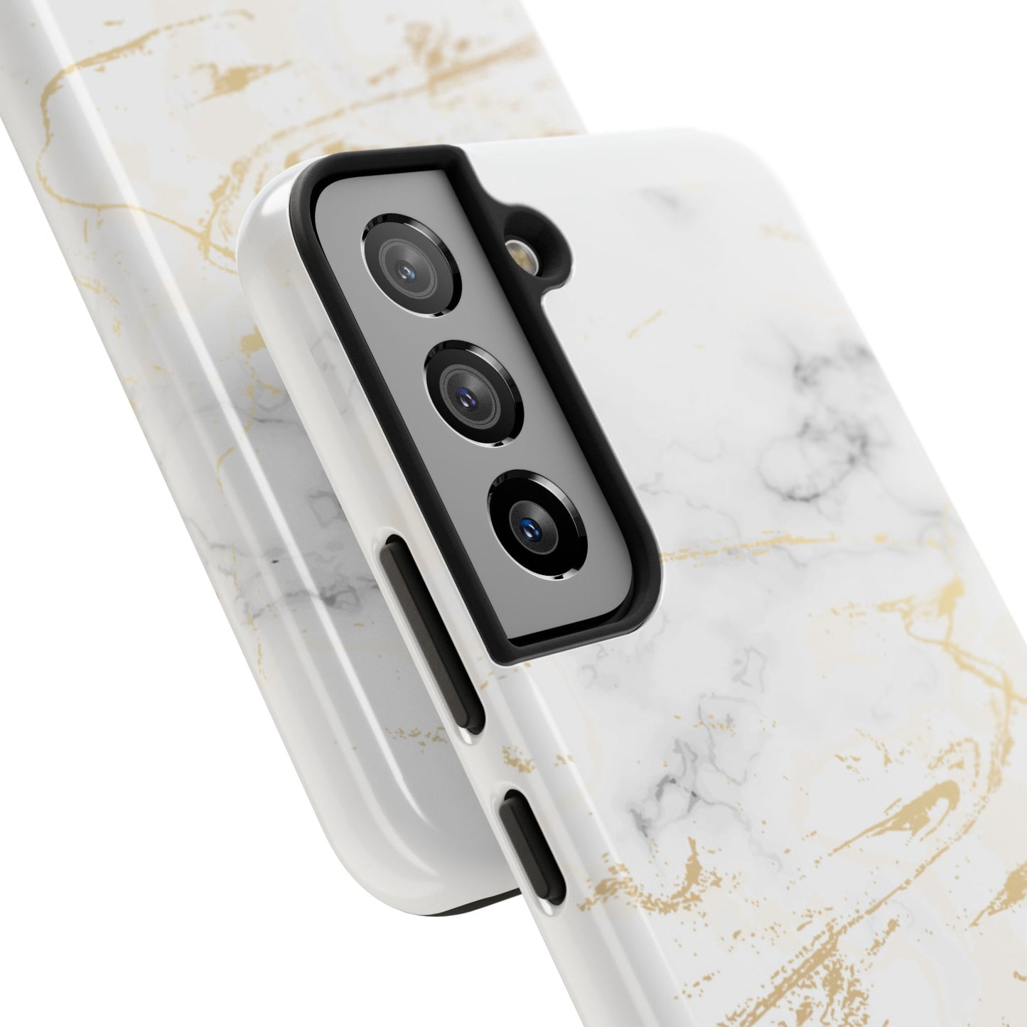 Gold Marble Tough Phone Case – Shockproof Luxury Cover for iPhone & Samsung