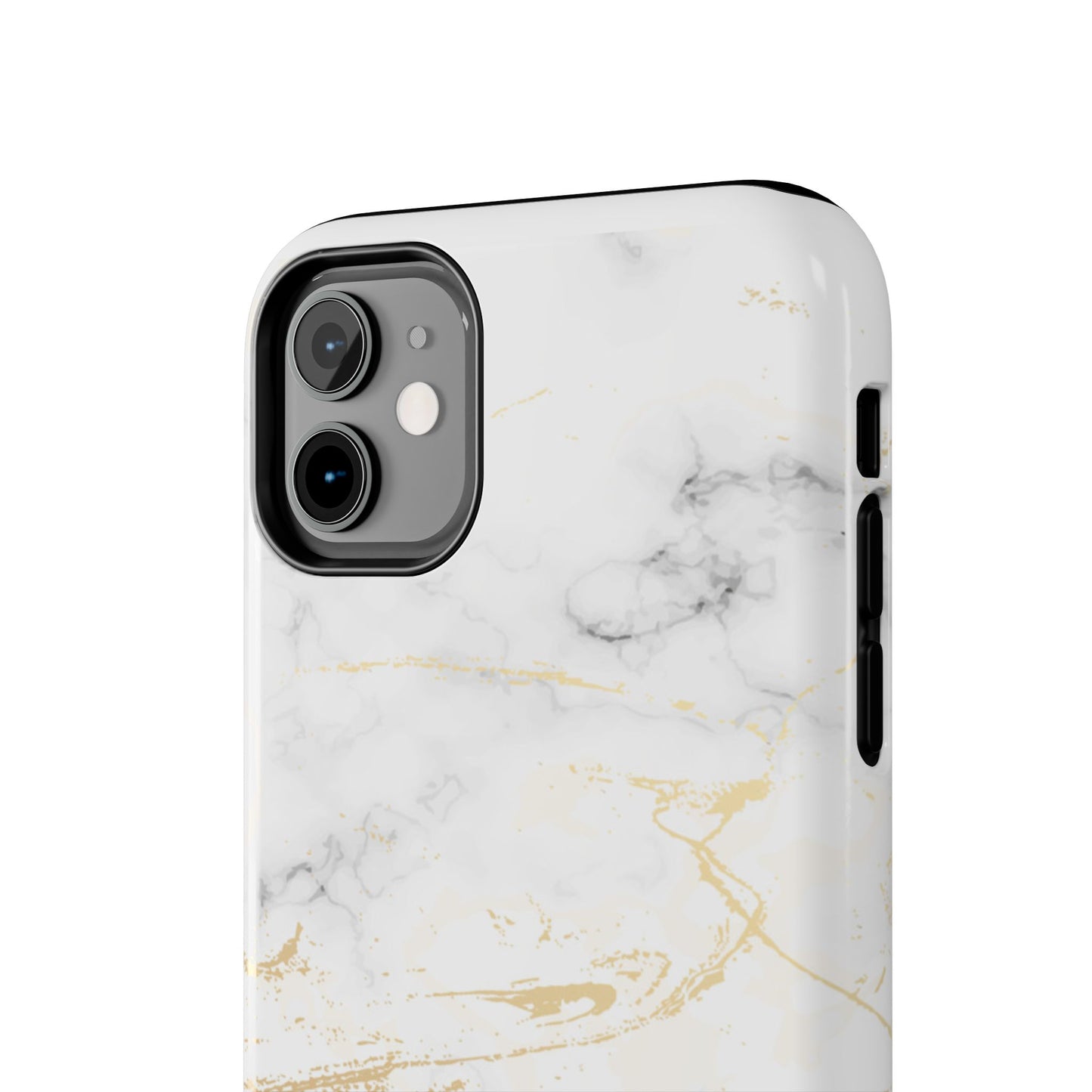 Gold Marble Tough Phone Case – Shockproof Luxury Cover for iPhone & Samsung