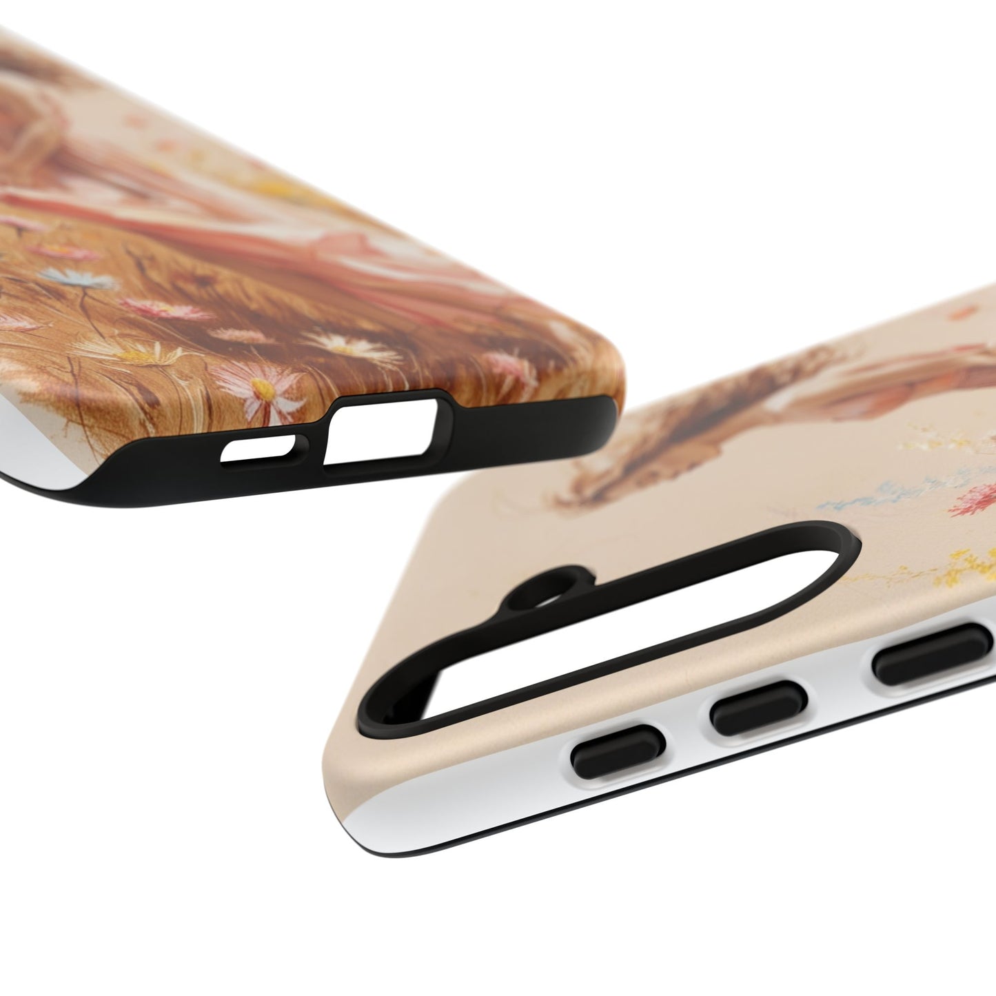 Phone Case - Vintage Woman Art Tough Case - Shockproof Matte & Glossy Finish
