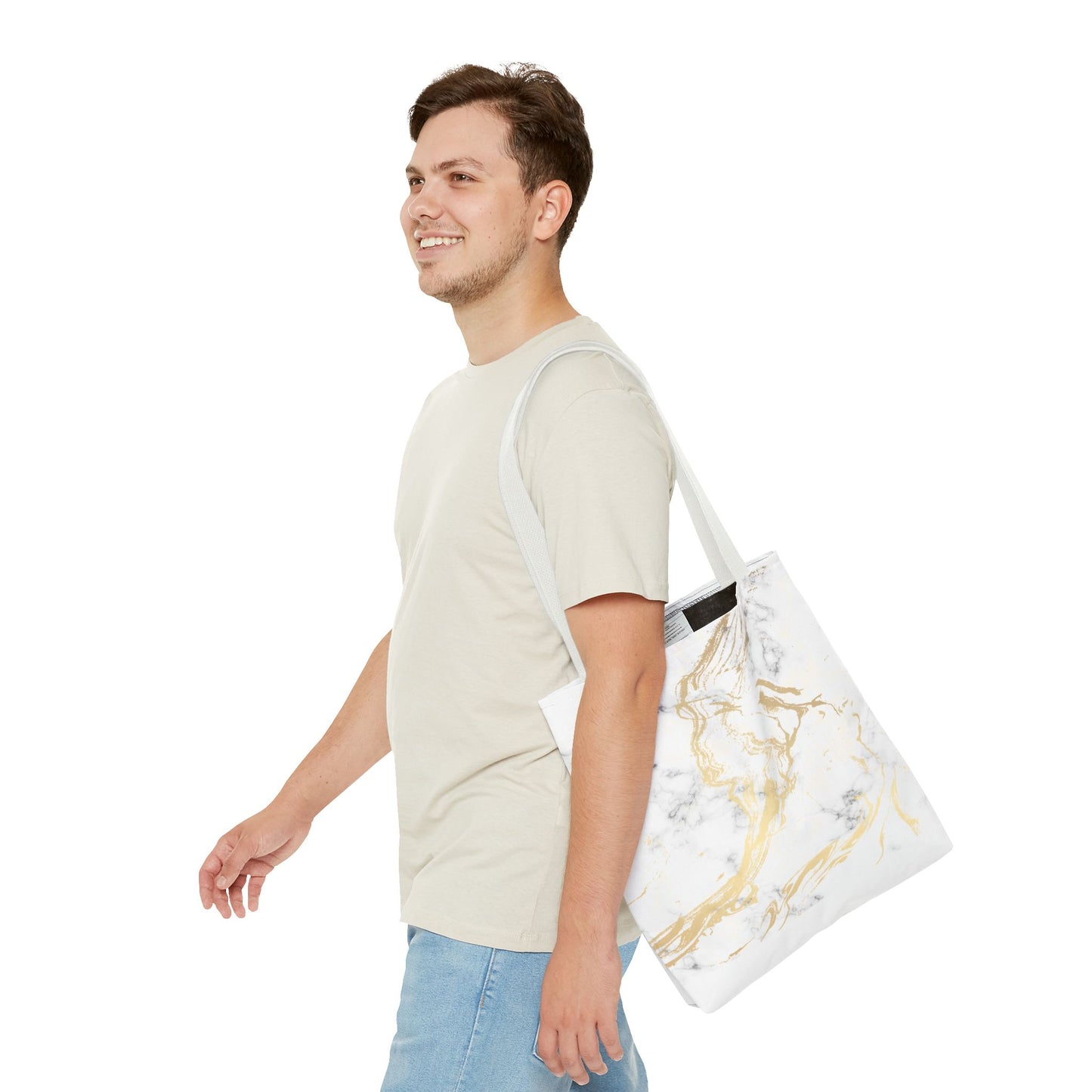Gold Marble Tote Bag – All Over Print Luxury Carryall