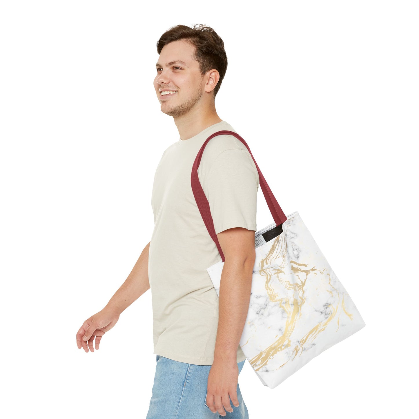Gold Marble Tote Bag – All Over Print Luxury Carryall