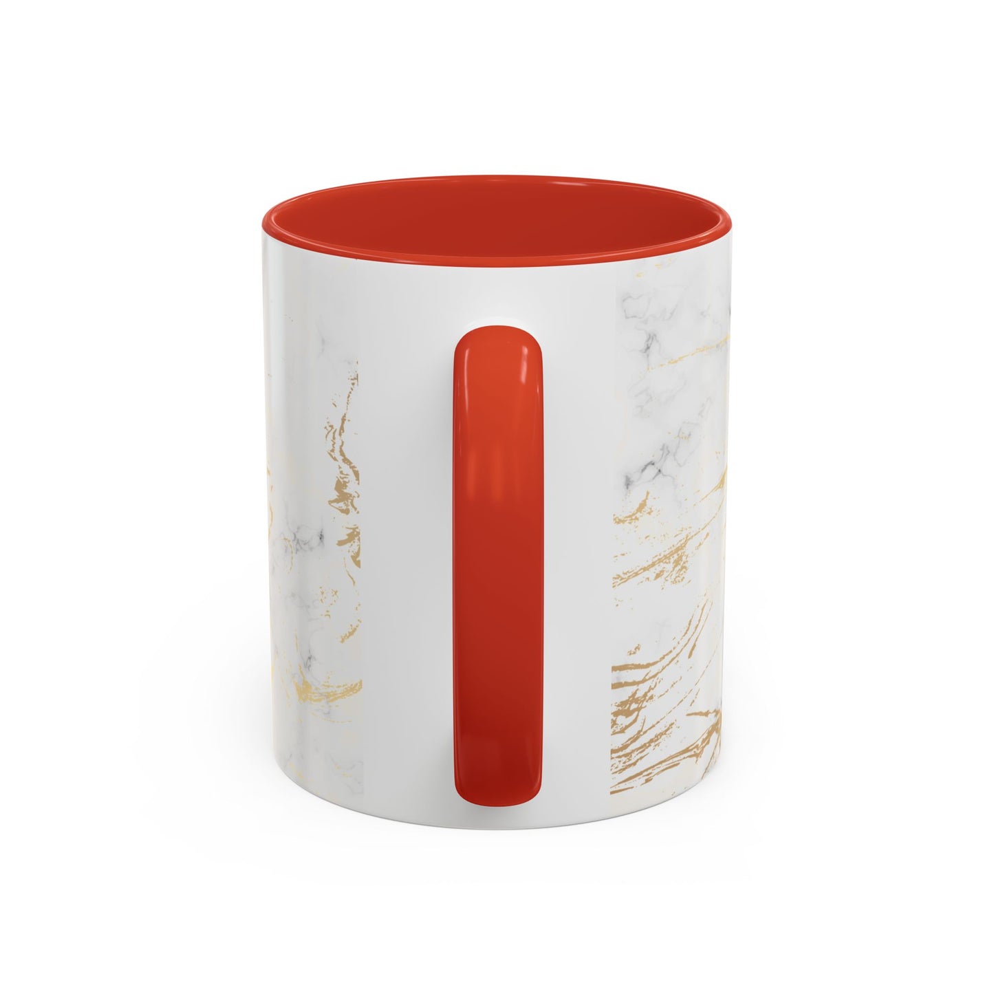 Gold Marble Accent Coffee Mug – Two-Tone Ceramic Cup 11oz & 15oz