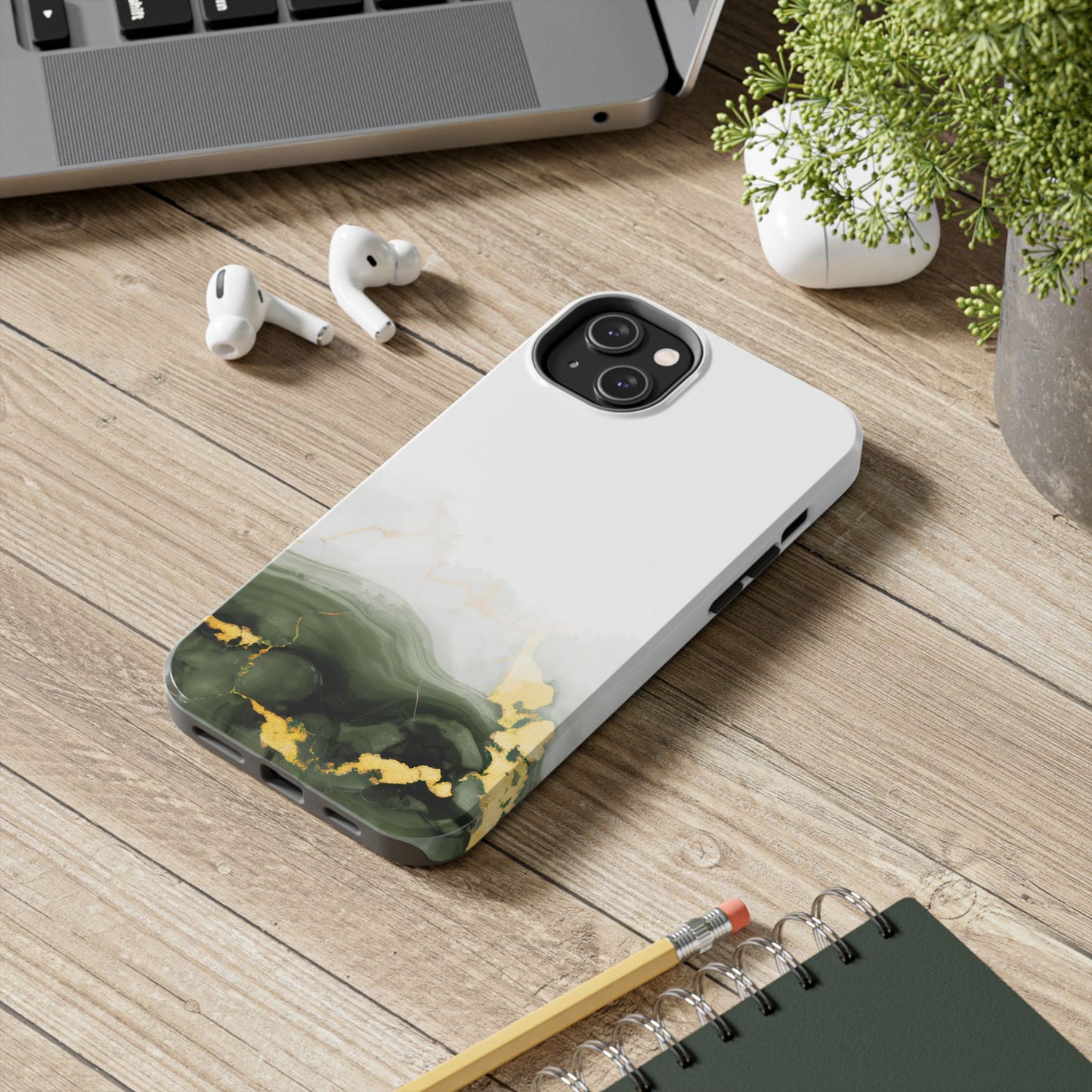 Green Marble Tough Phone Case