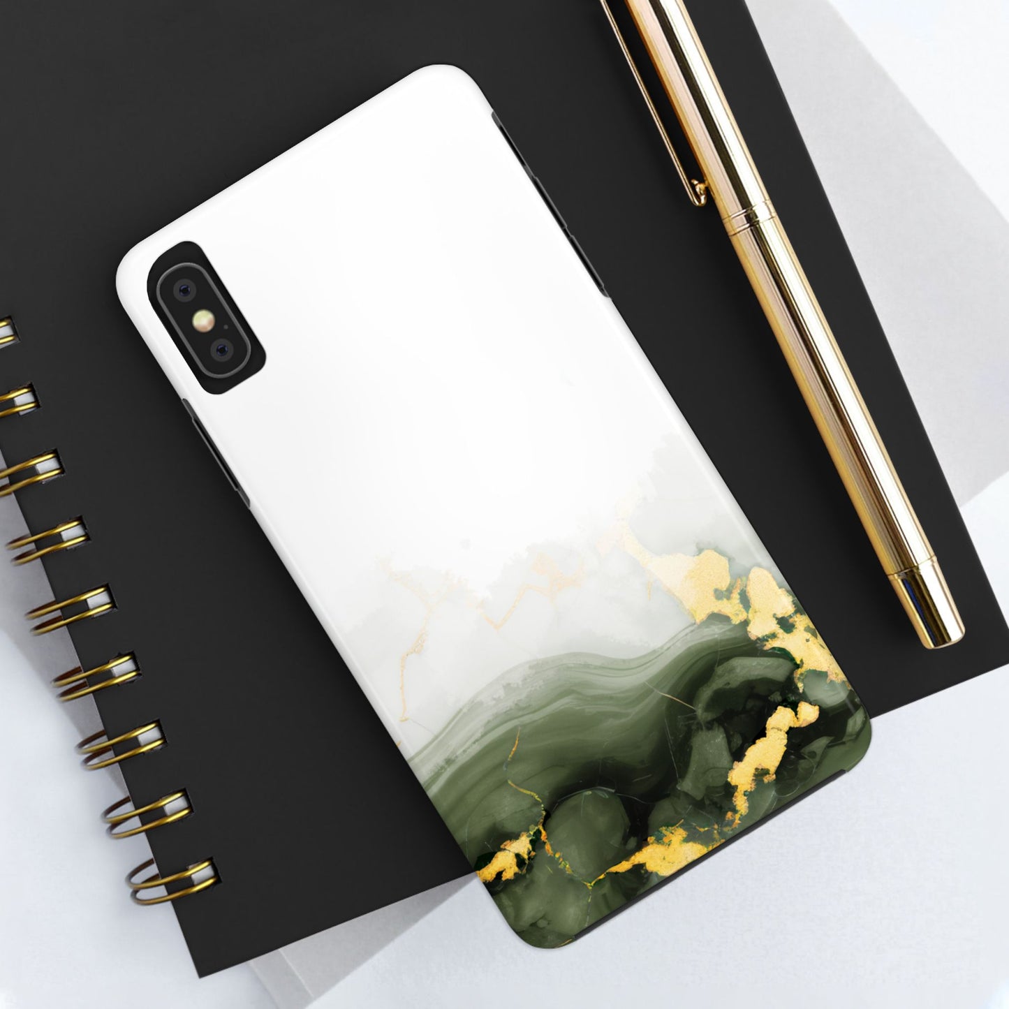 Green Marble Tough Phone Case