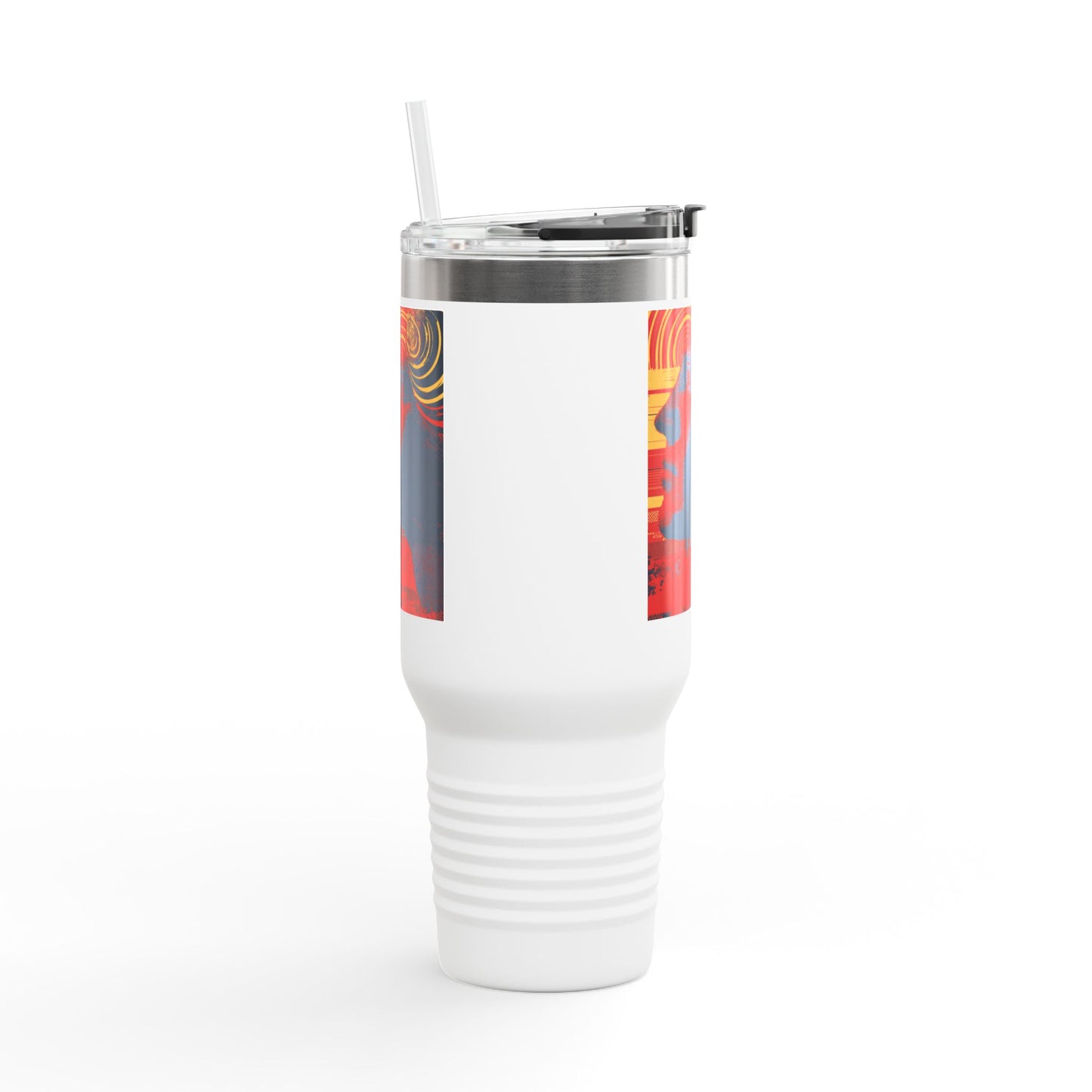 Mindwave Radiance – Vibrant 40oz Insulated Travel Mug | Bold Art Cup for Thinkers & Movers, Colorful Adventure Drinkware, Eco Gift Idea