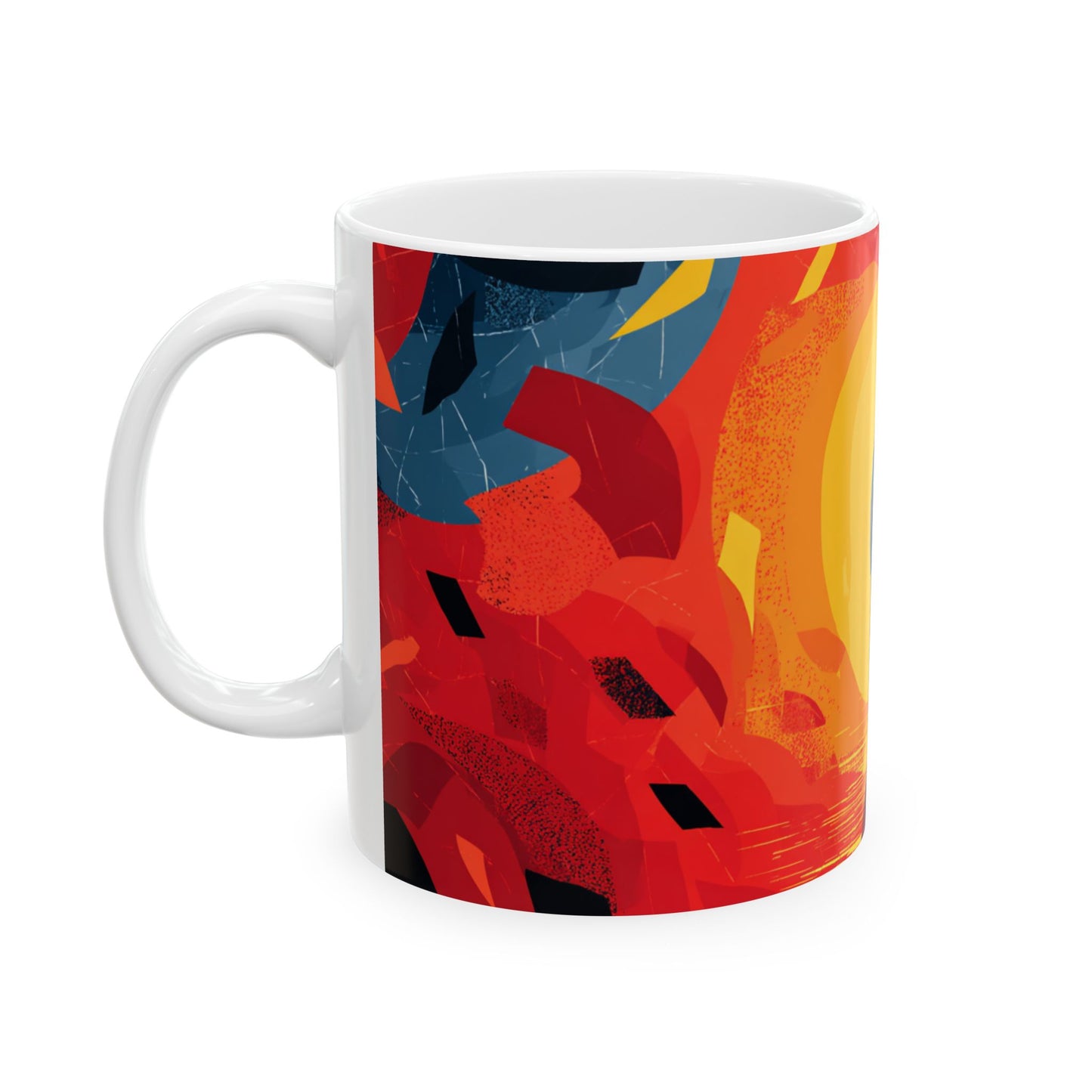 Through Chaos, Light – Bold Abstract Healing Mug for Inner Growth | Artistic Coffee Cup | Unique Gift for Art Lovers, Home Decor, Warm Beverages, Modern Design