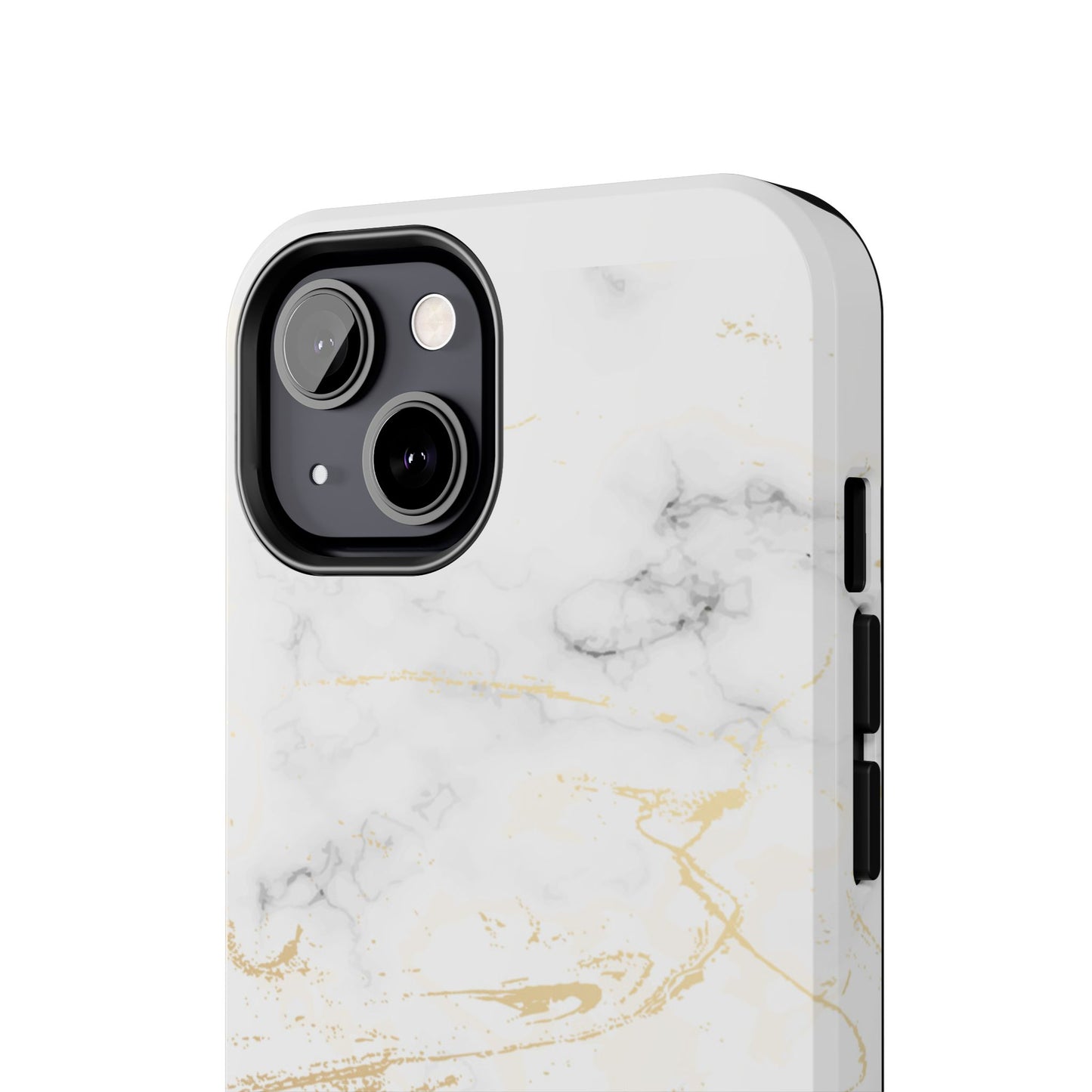 Gold Marble Tough Phone Case – Shockproof Luxury Cover for iPhone & Samsung