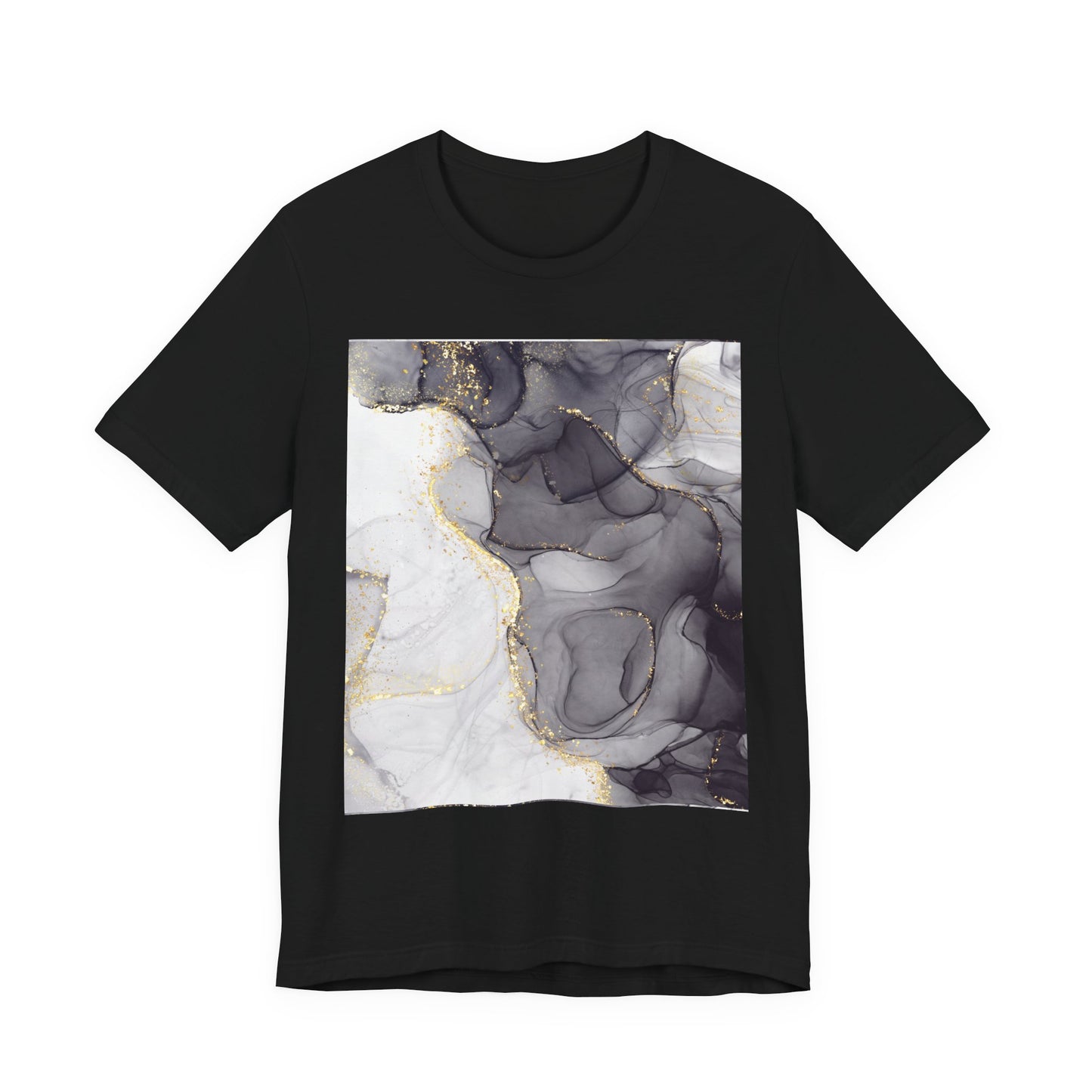 Gold Marble Pattern T-Shirt