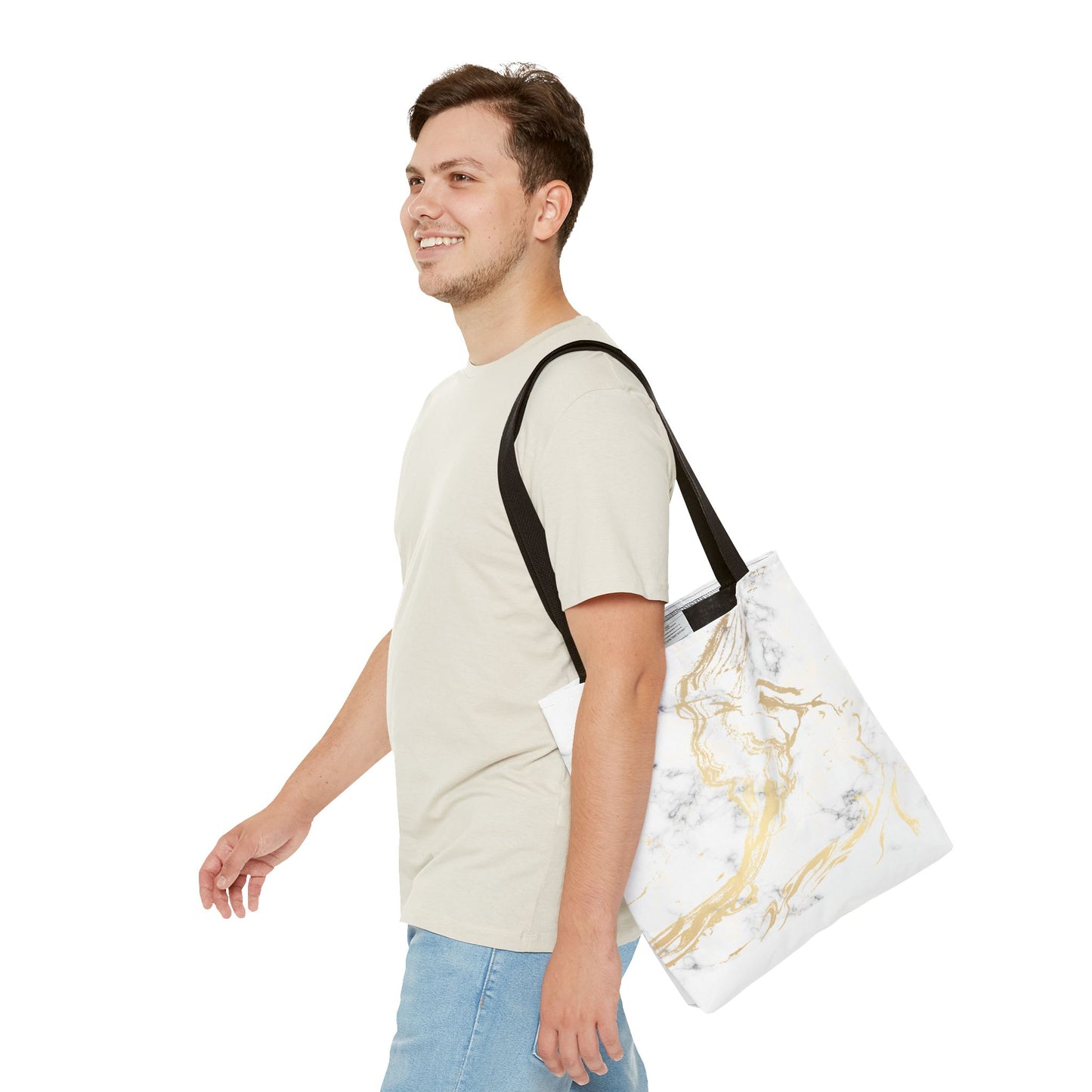 Gold Marble Tote Bag – All Over Print Luxury Carryall