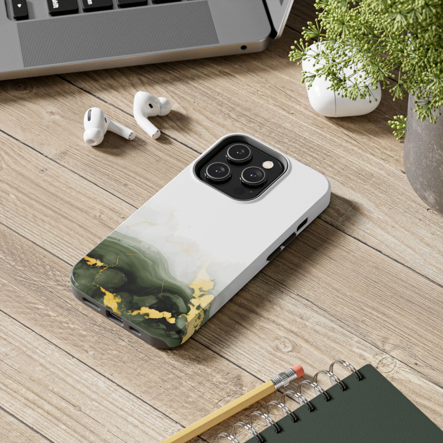 Green Marble Tough Phone Case