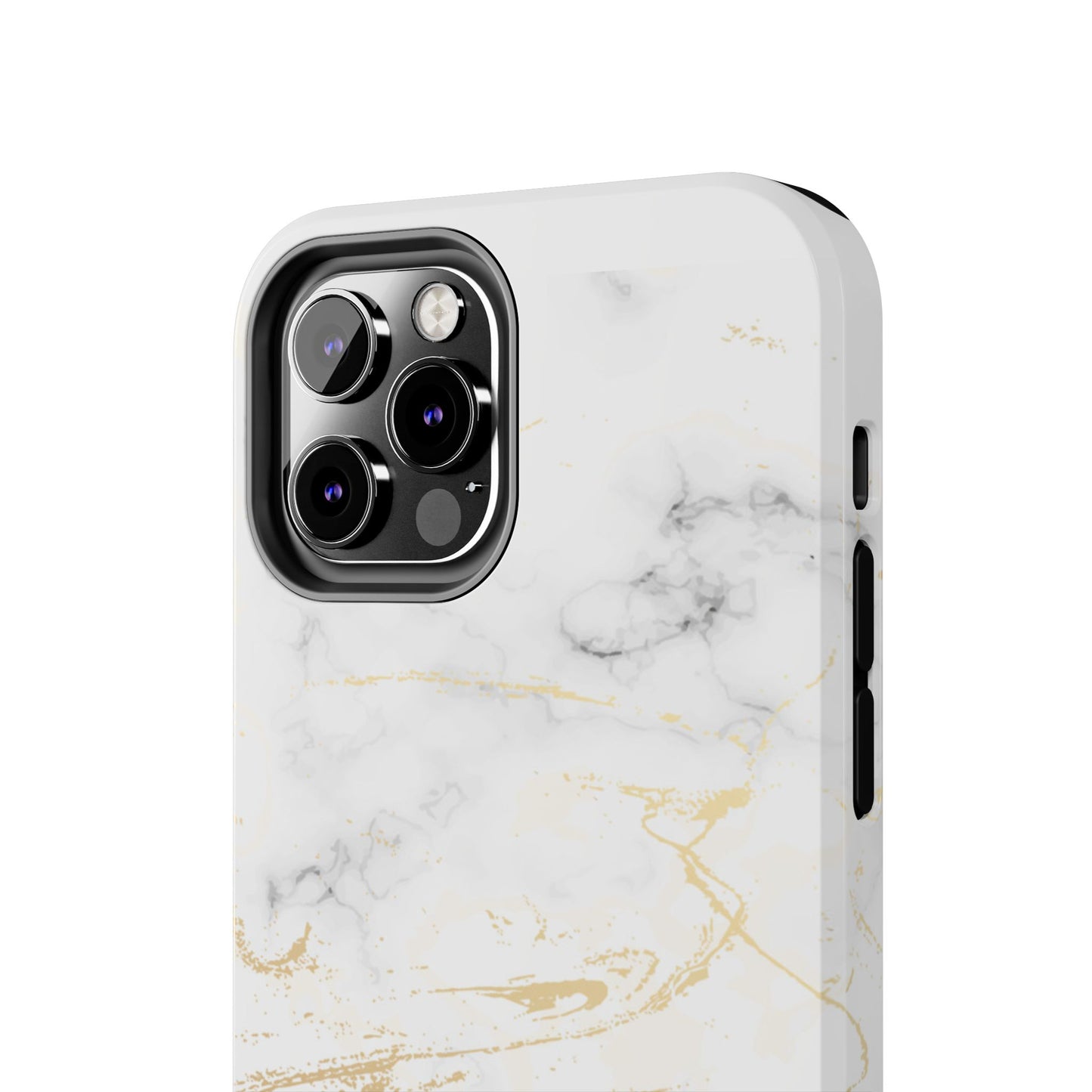 Gold Marble Tough Phone Case – Shockproof Luxury Cover for iPhone & Samsung