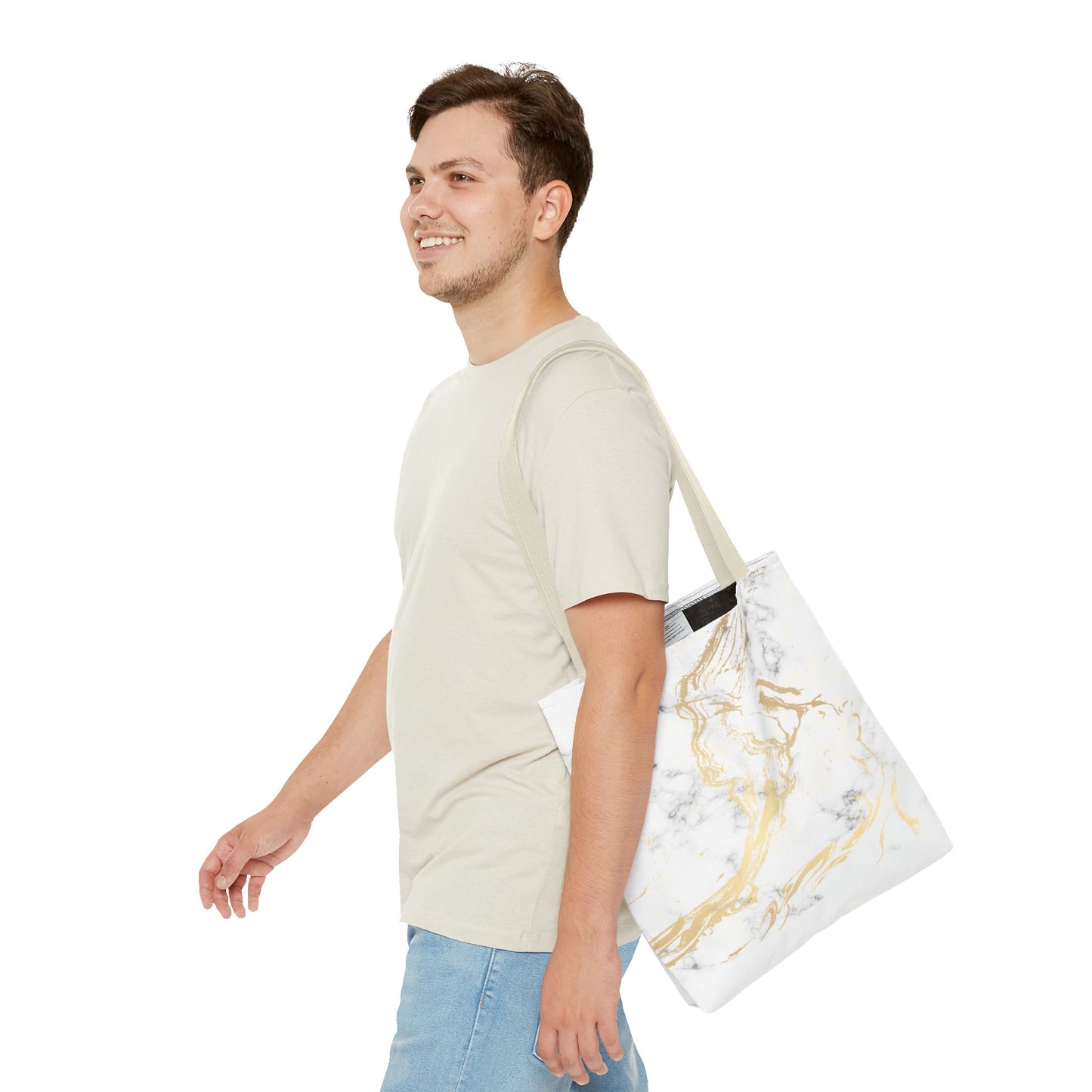Gold Marble Tote Bag – All Over Print Luxury Carryall
