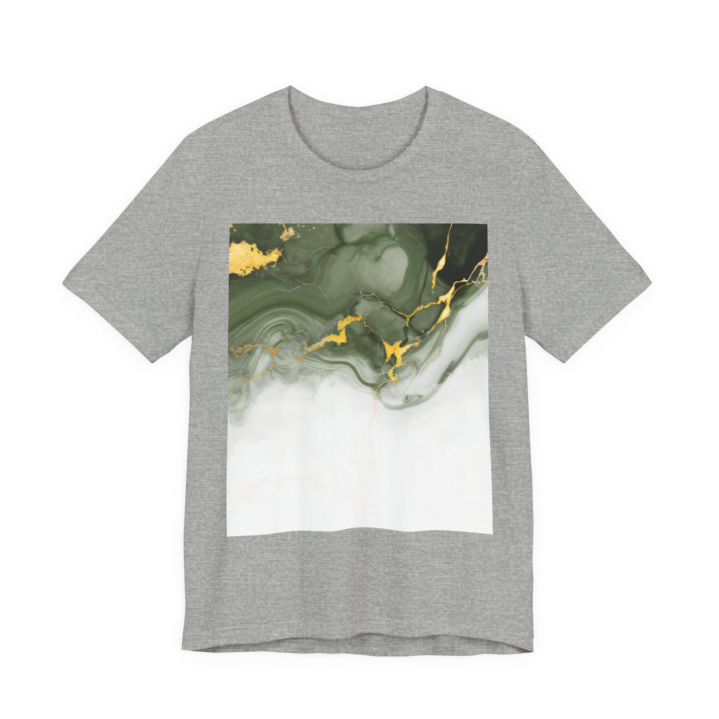 Green Marble Graphic T-Shirt - Unisex Jersey