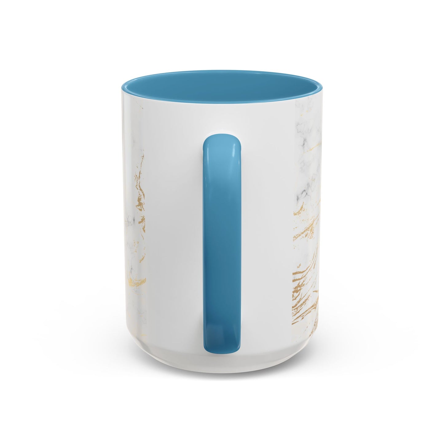 Gold Marble Accent Coffee Mug – Two-Tone Ceramic Cup 11oz & 15oz