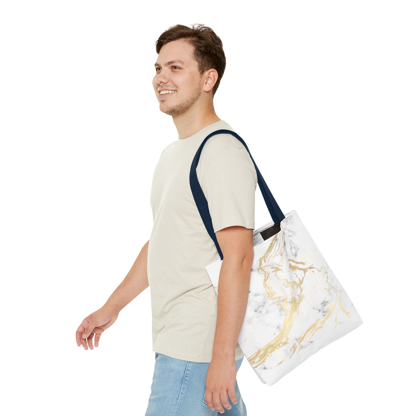 Gold Marble Tote Bag – All Over Print Luxury Carryall