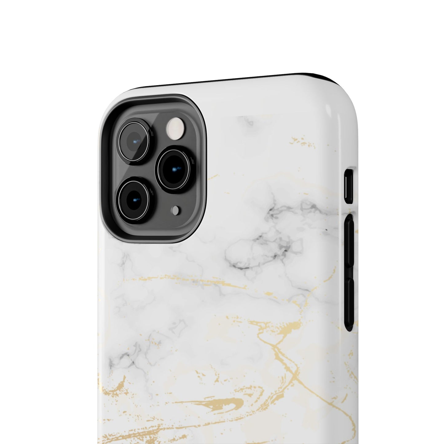 Gold Marble Tough Phone Case – Shockproof Luxury Cover for iPhone & Samsung