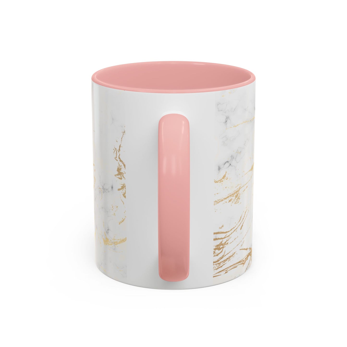 Gold Marble Accent Coffee Mug – Two-Tone Ceramic Cup 11oz & 15oz