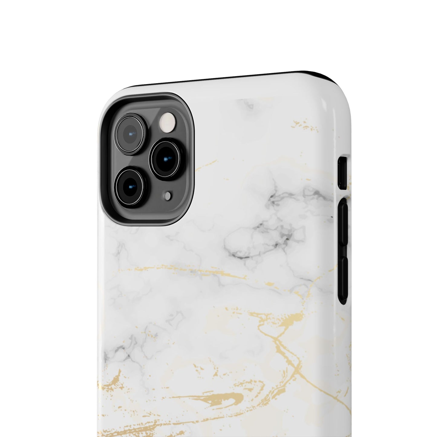 Gold Marble Tough Phone Case – Shockproof Luxury Cover for iPhone & Samsung