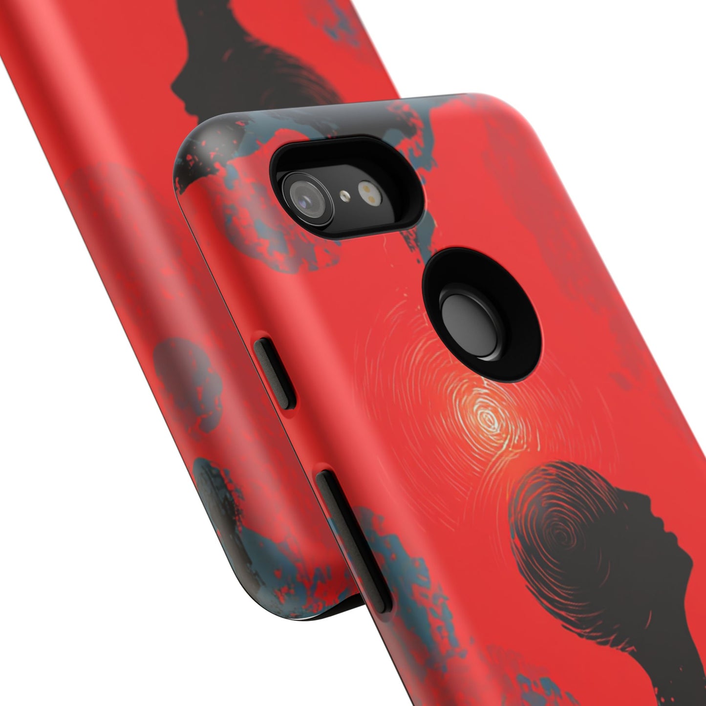 Mental Eclipse | Bold Surreal Art for Deep Thinkers – Red & Black Abstract Design