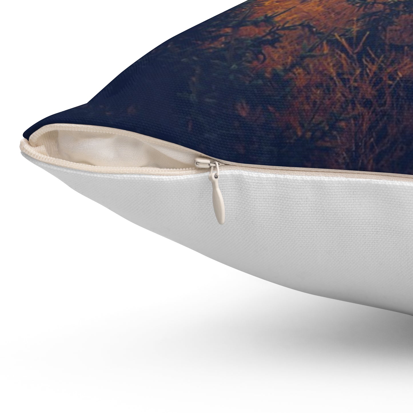 Peaceful Forest Throw Pillow – Spun Polyester Square Cushion