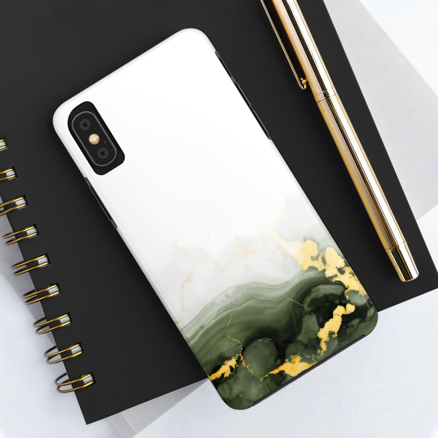 Green Marble Tough Phone Case