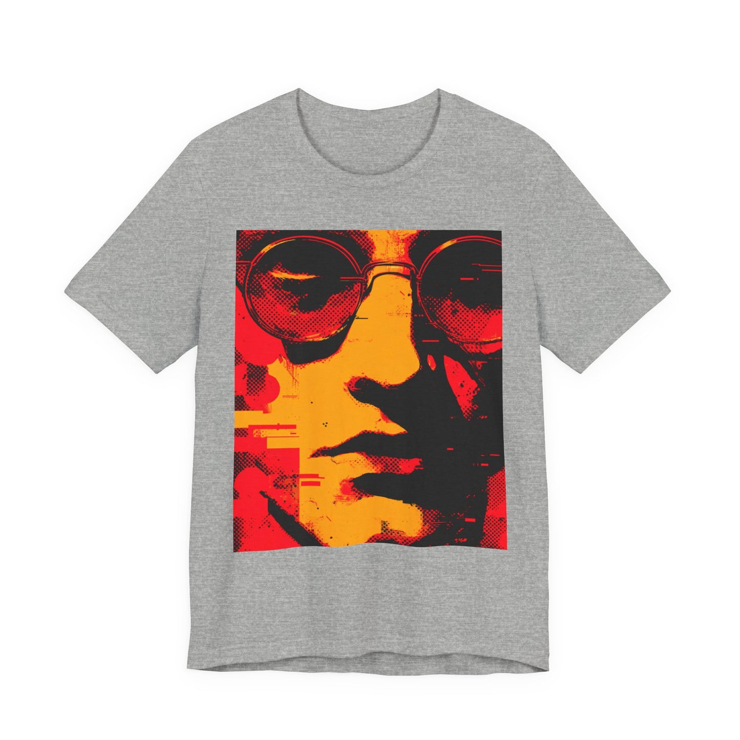 Glitched Philosopher – Techno Rebel Tee | Vibrant Graphic Tee, Casual Wear, Music Lover Gift, Unisex Fashion, Artistic T-Shirt, Throwback Style