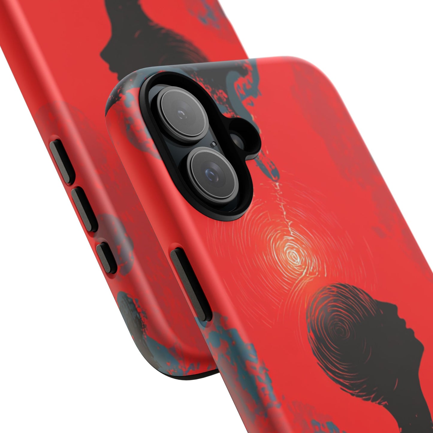 Mental Eclipse | Bold Surreal Art for Deep Thinkers – Red & Black Abstract Design