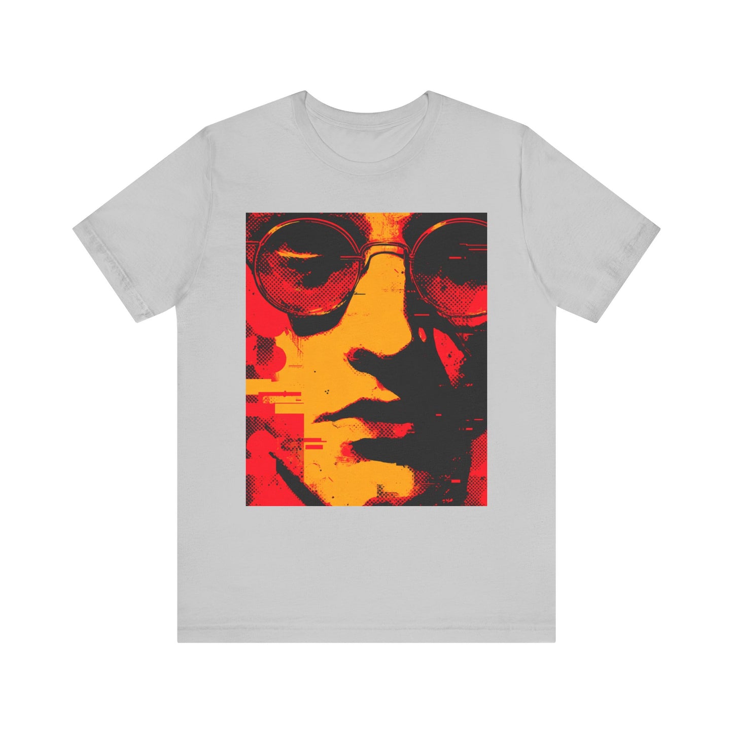 Glitched Philosopher – Techno Rebel Tee | Vibrant Graphic Tee, Casual Wear, Music Lover Gift, Unisex Fashion, Artistic T-Shirt, Throwback Style