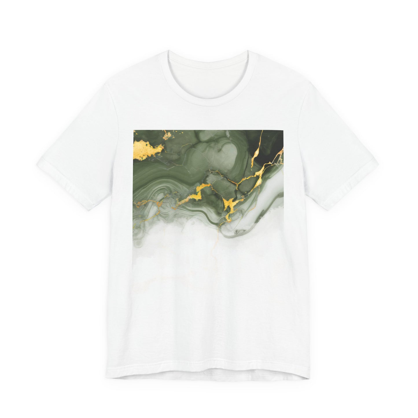 Green Marble Graphic T-Shirt - Unisex Jersey