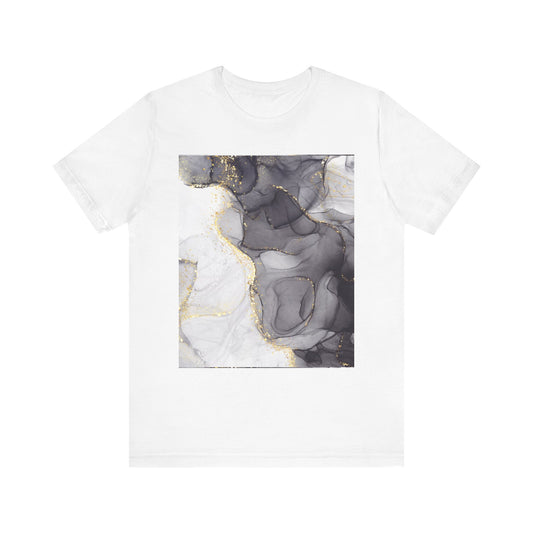 Gold Marble Pattern T-Shirt