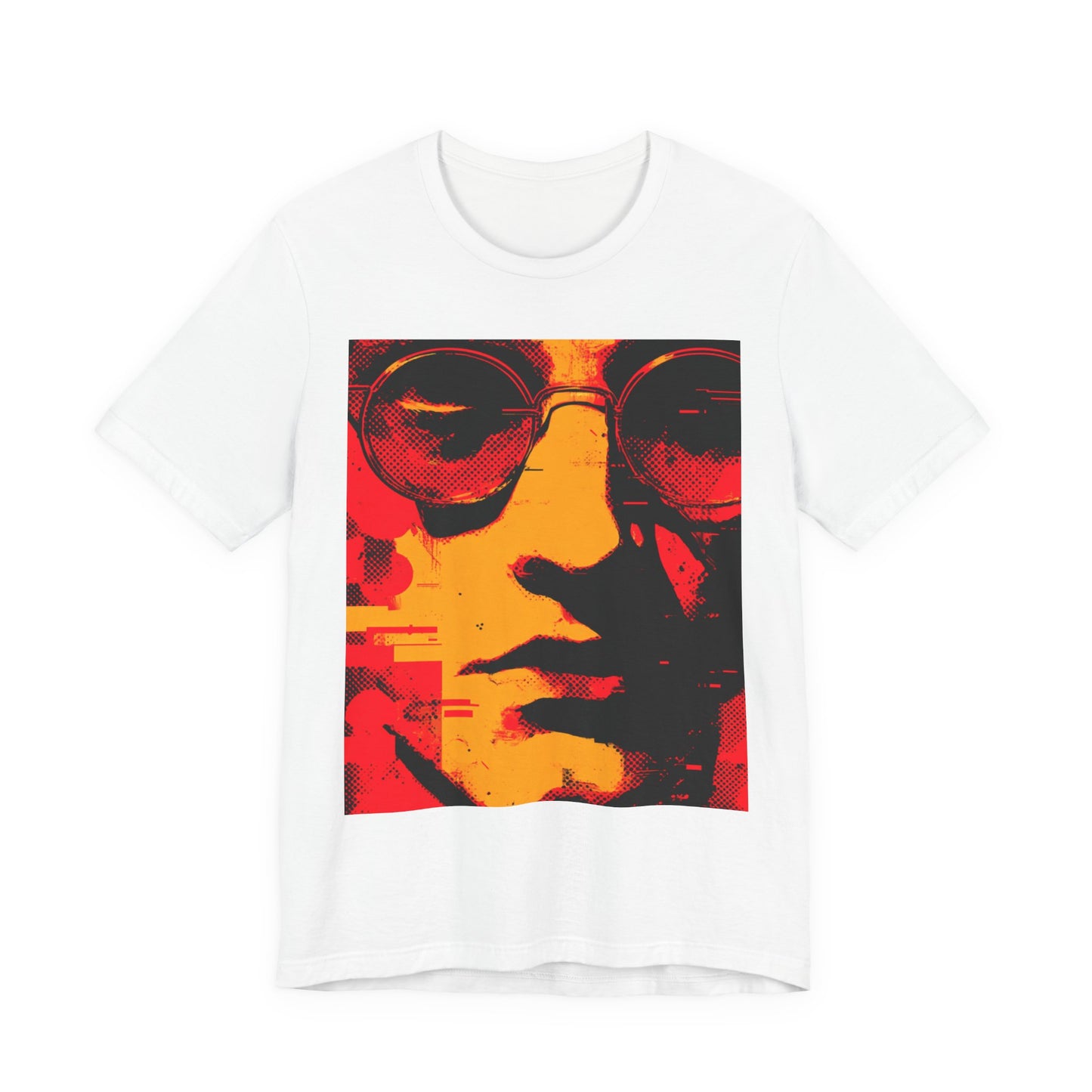 Glitched Philosopher – Techno Rebel Tee | Vibrant Graphic Tee, Casual Wear, Music Lover Gift, Unisex Fashion, Artistic T-Shirt, Throwback Style