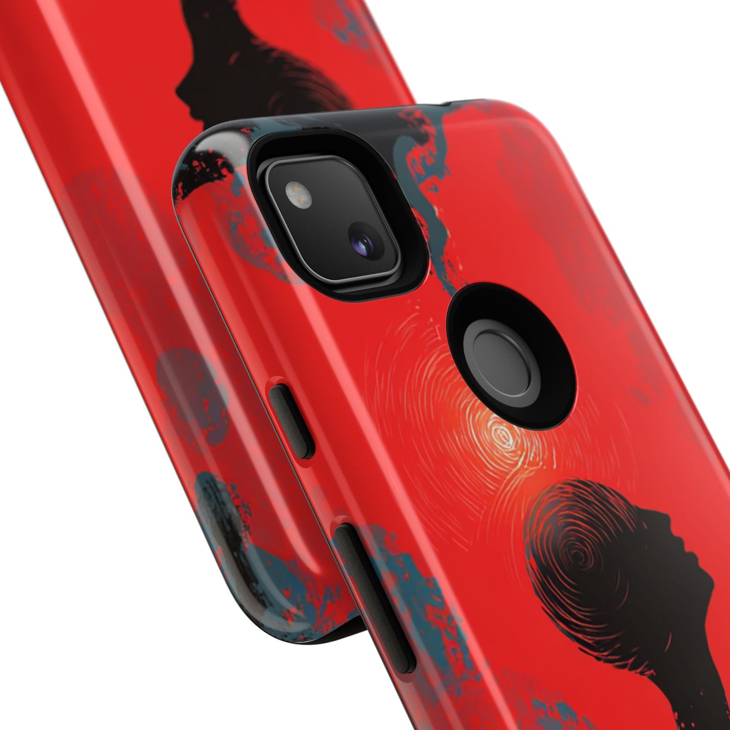 Mental Eclipse | Bold Surreal Art for Deep Thinkers – Red & Black Abstract Design