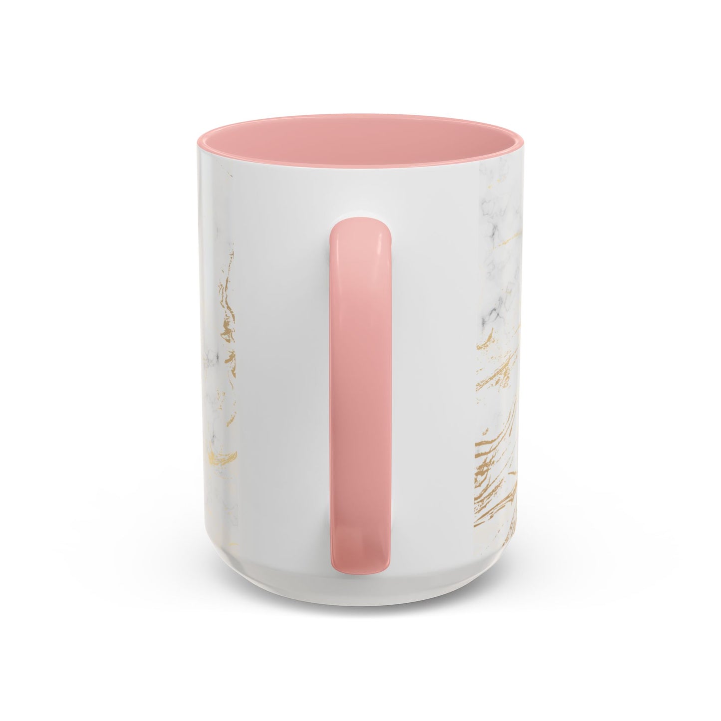Gold Marble Accent Coffee Mug – Two-Tone Ceramic Cup 11oz & 15oz