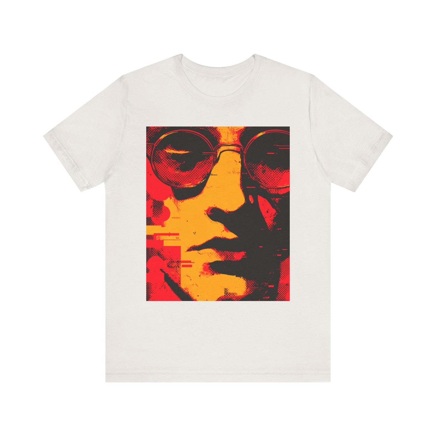 Glitched Philosopher – Techno Rebel Tee | Vibrant Graphic Tee, Casual Wear, Music Lover Gift, Unisex Fashion, Artistic T-Shirt, Throwback Style