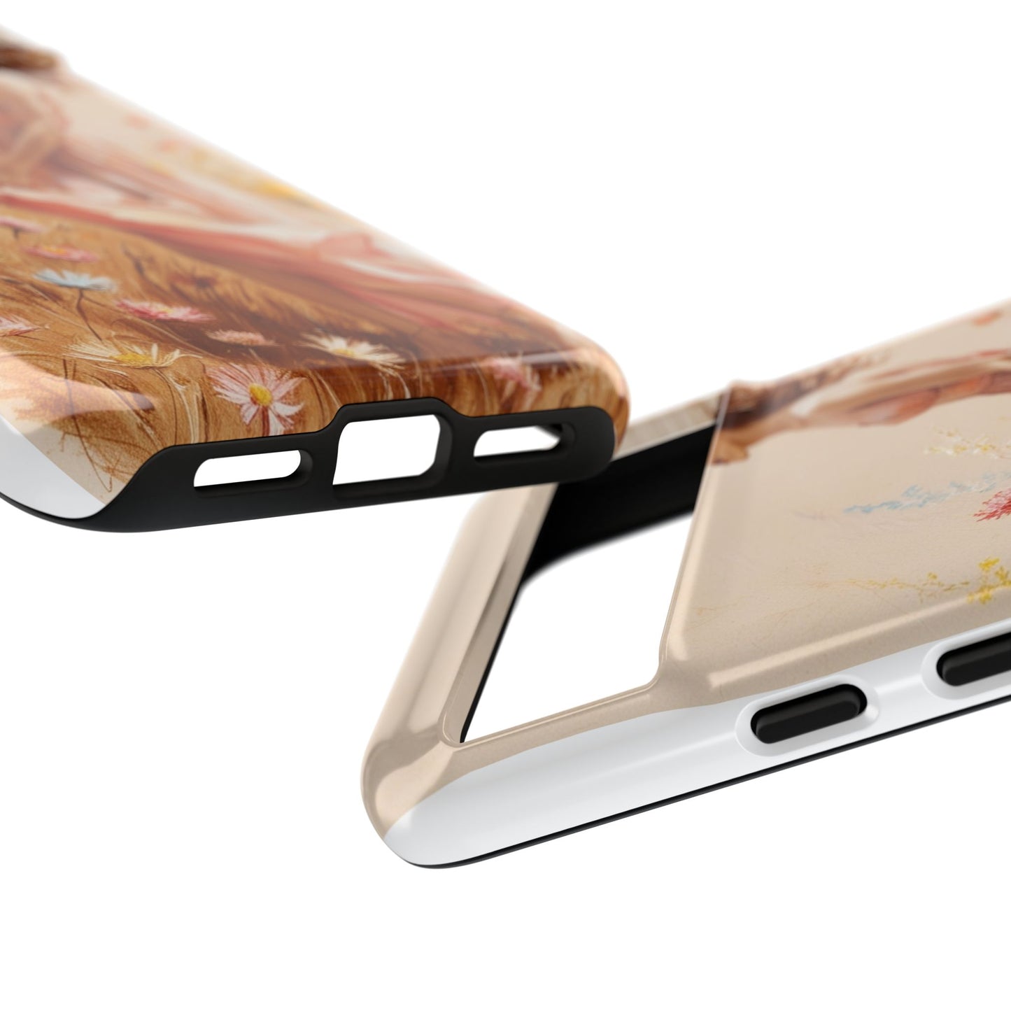 Phone Case - Vintage Woman Art Tough Case - Shockproof Matte & Glossy Finish