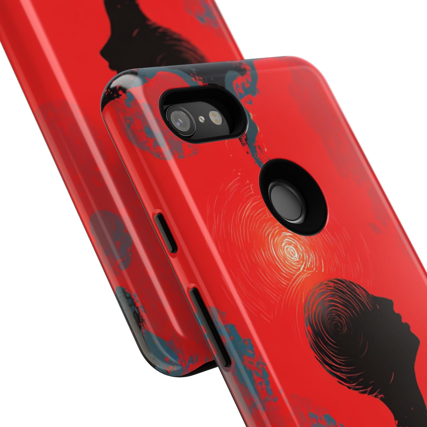 Mental Eclipse | Bold Surreal Art for Deep Thinkers – Red & Black Abstract Design