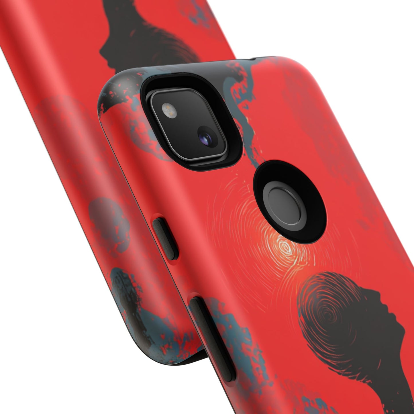 Mental Eclipse | Bold Surreal Art for Deep Thinkers – Red & Black Abstract Design