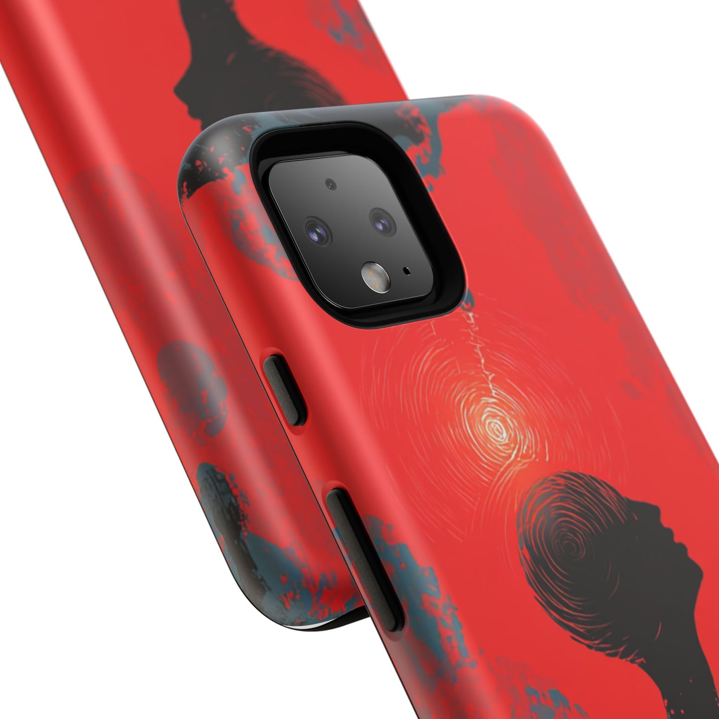 Mental Eclipse | Bold Surreal Art for Deep Thinkers – Red & Black Abstract Design