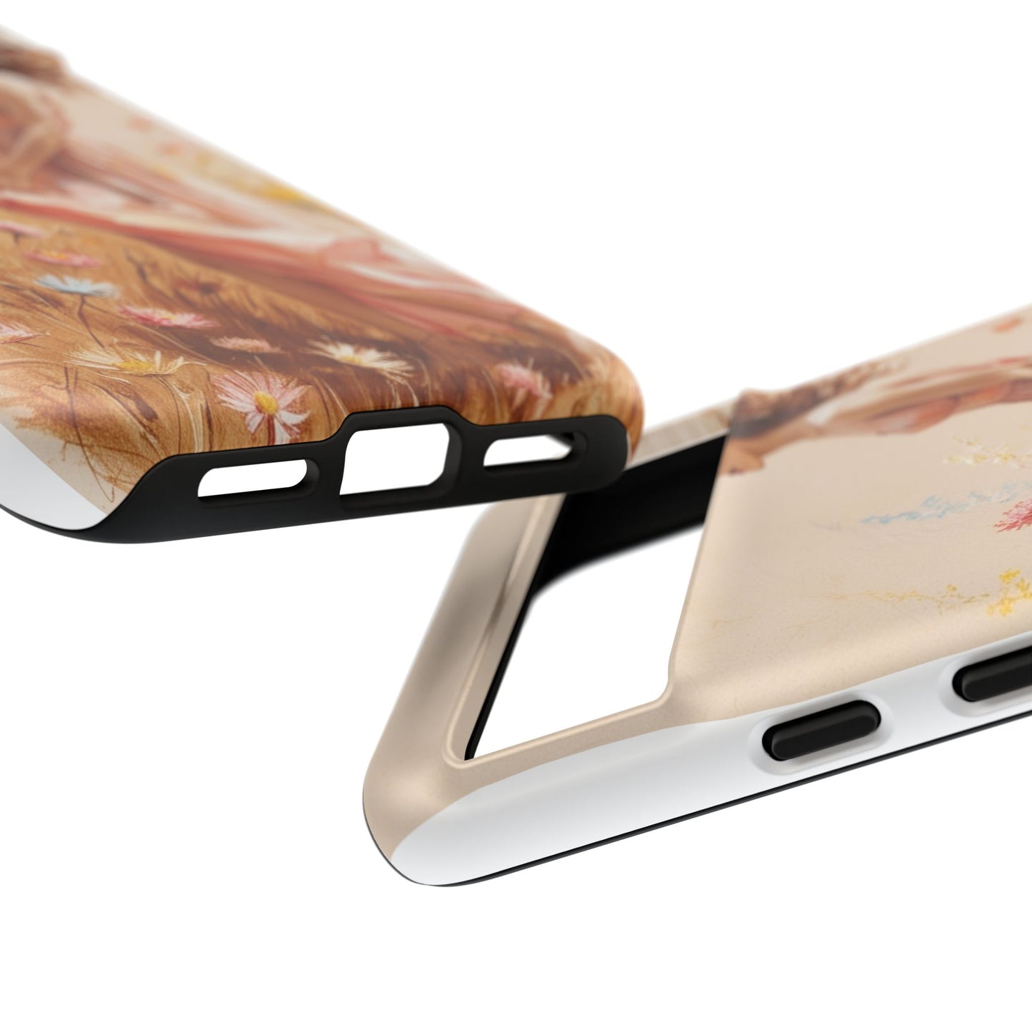 Phone Case - Vintage Woman Art Tough Case - Shockproof Matte & Glossy Finish