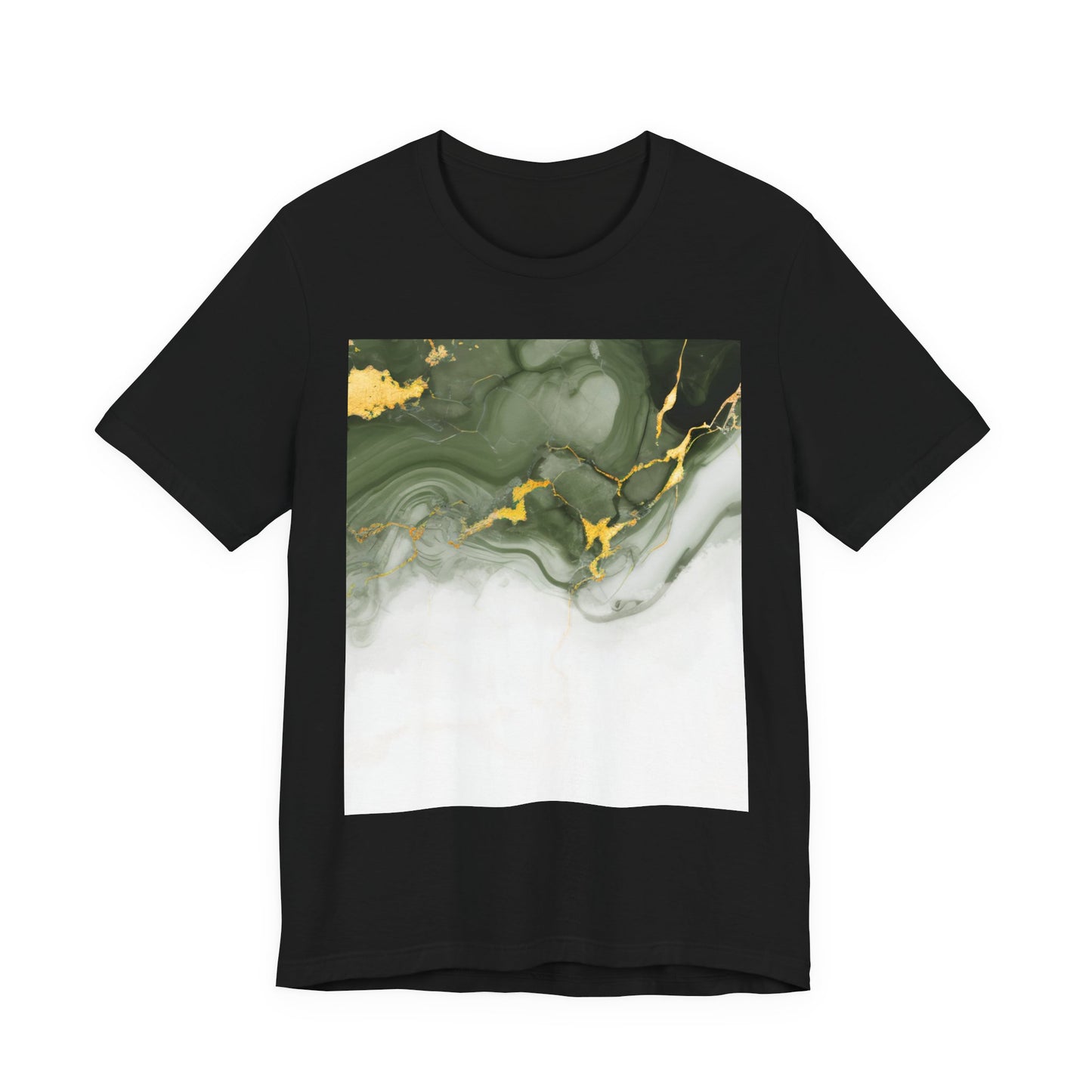 Green Marble Graphic T-Shirt - Unisex Jersey