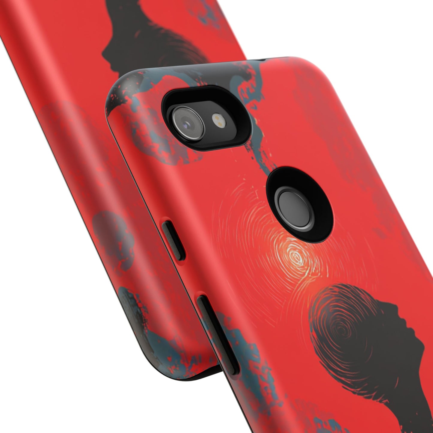 Mental Eclipse | Bold Surreal Art for Deep Thinkers – Red & Black Abstract Design