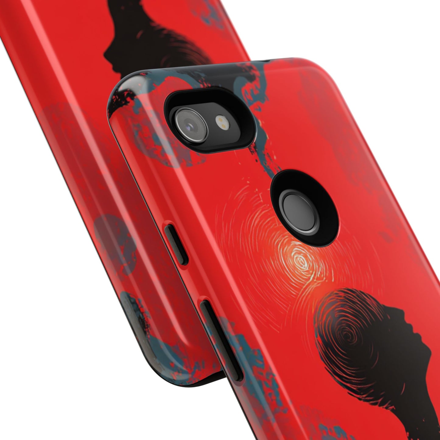 Mental Eclipse | Bold Surreal Art for Deep Thinkers – Red & Black Abstract Design