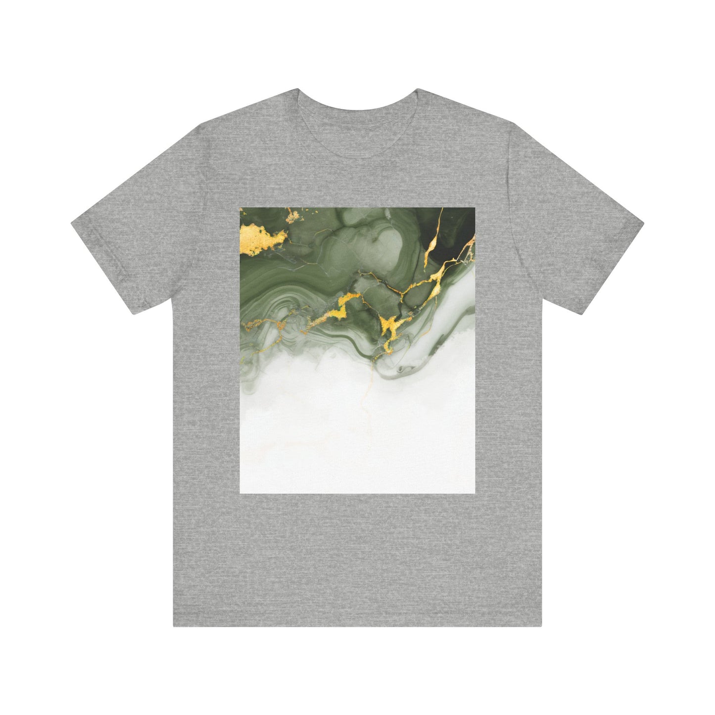 Green Marble Graphic T-Shirt - Unisex Jersey