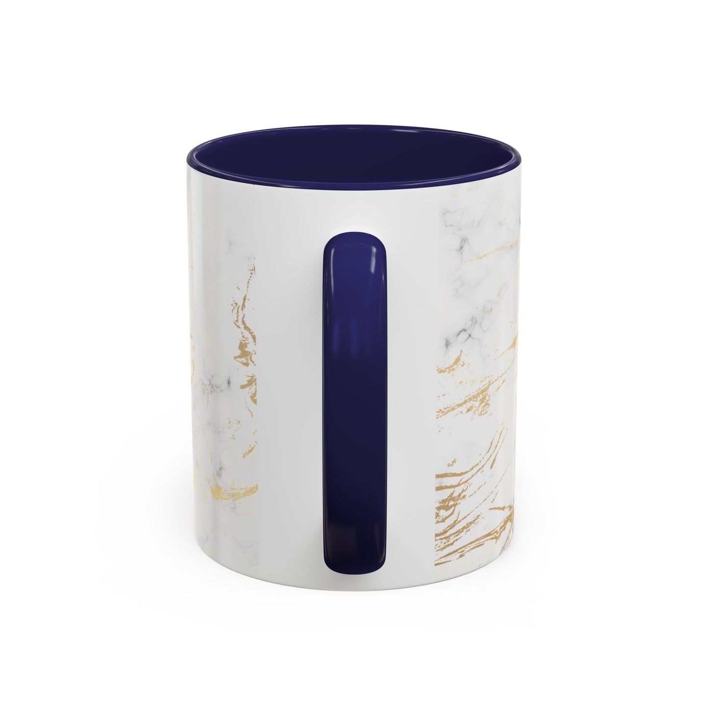 Gold Marble Accent Coffee Mug – Two-Tone Ceramic Cup 11oz & 15oz